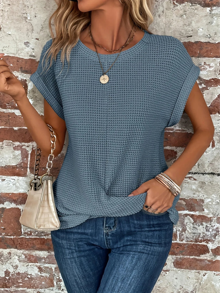 Monroe Waffle Knit Twist T-Shirt