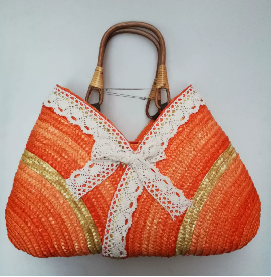 Ellie™ - Woven Tote Bag with Handmade Details