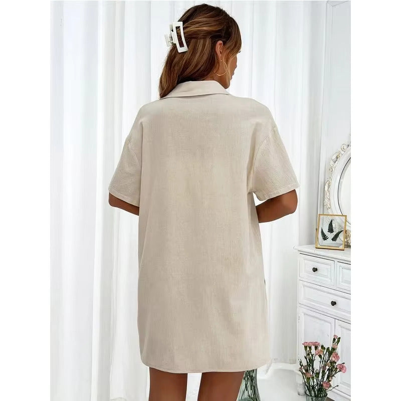 Lucy™ - Buttoned Shirt & Shorts Set