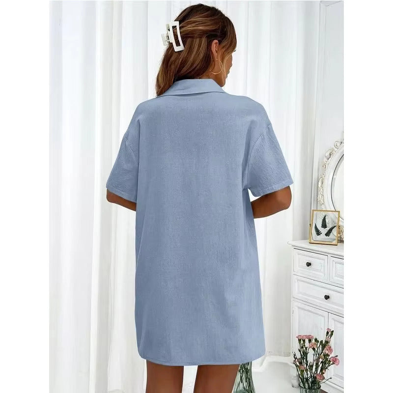 Lucy™ - Buttoned Shirt & Shorts Set