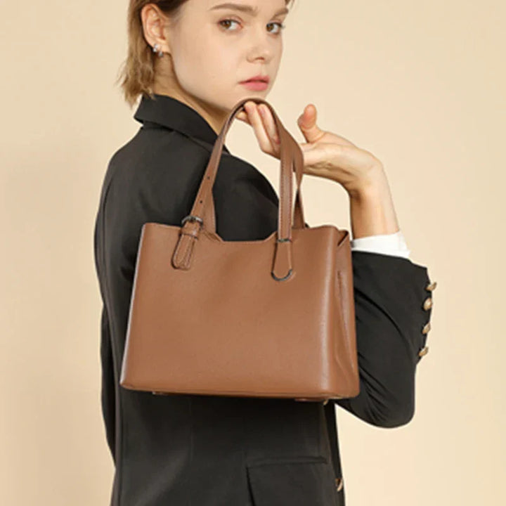 Aria™ - 3 Layers Genuine Cow Leather Shoulder Bag
