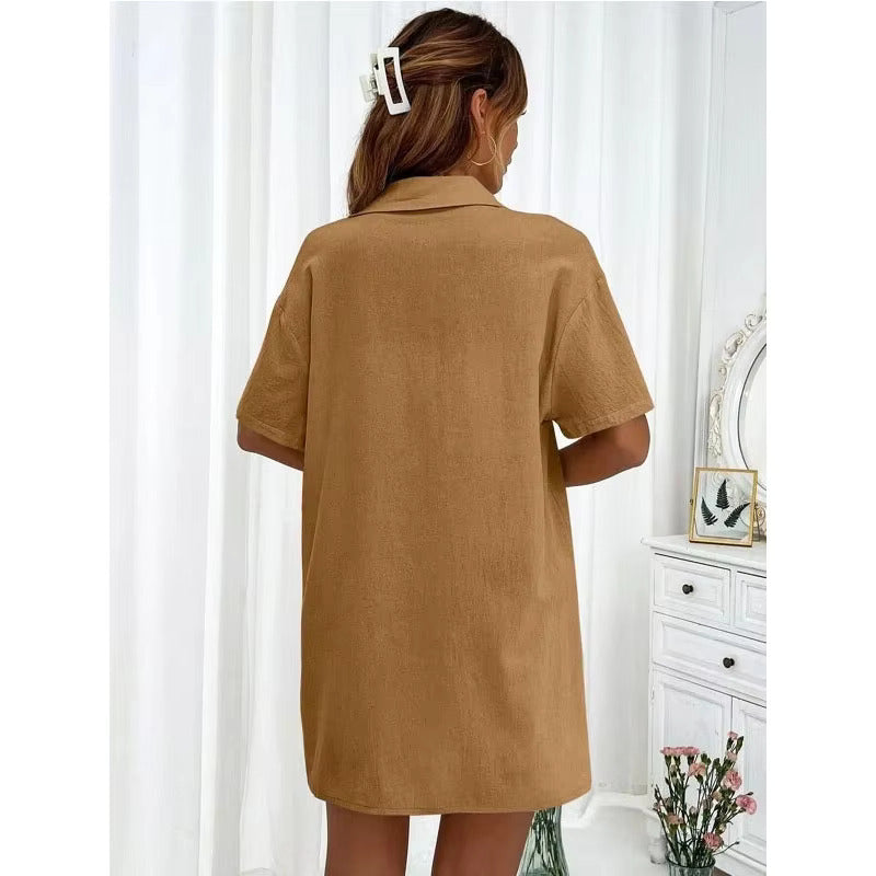 Lucy™ - Buttoned Shirt & Shorts Set