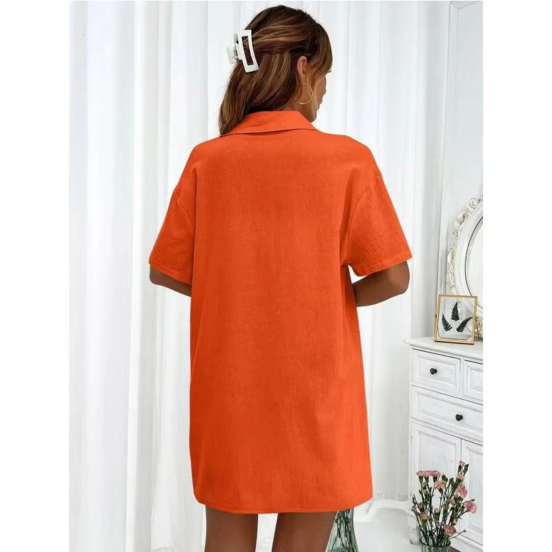 Lucy™ - Buttoned Shirt & Shorts Set