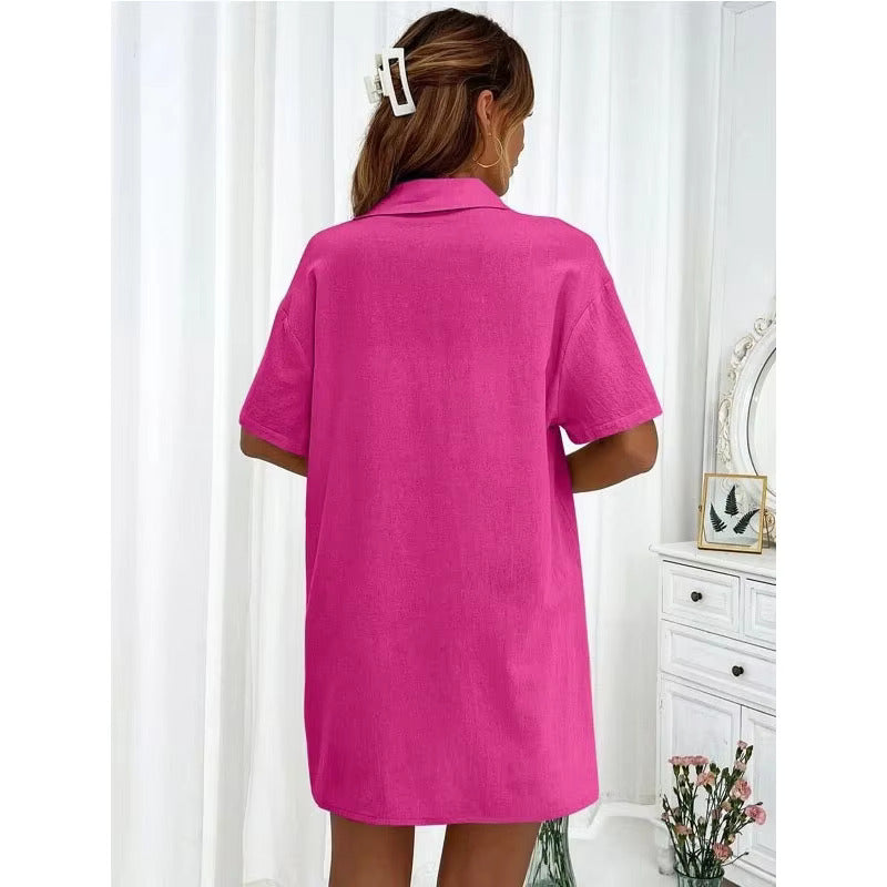 Lucy™ - Buttoned Shirt & Shorts Set