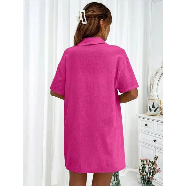 Lucy™ - Buttoned Shirt & Shorts Set