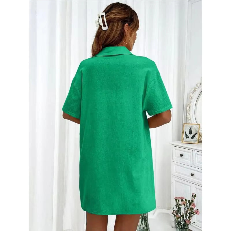 Lucy™ - Buttoned Shirt & Shorts Set