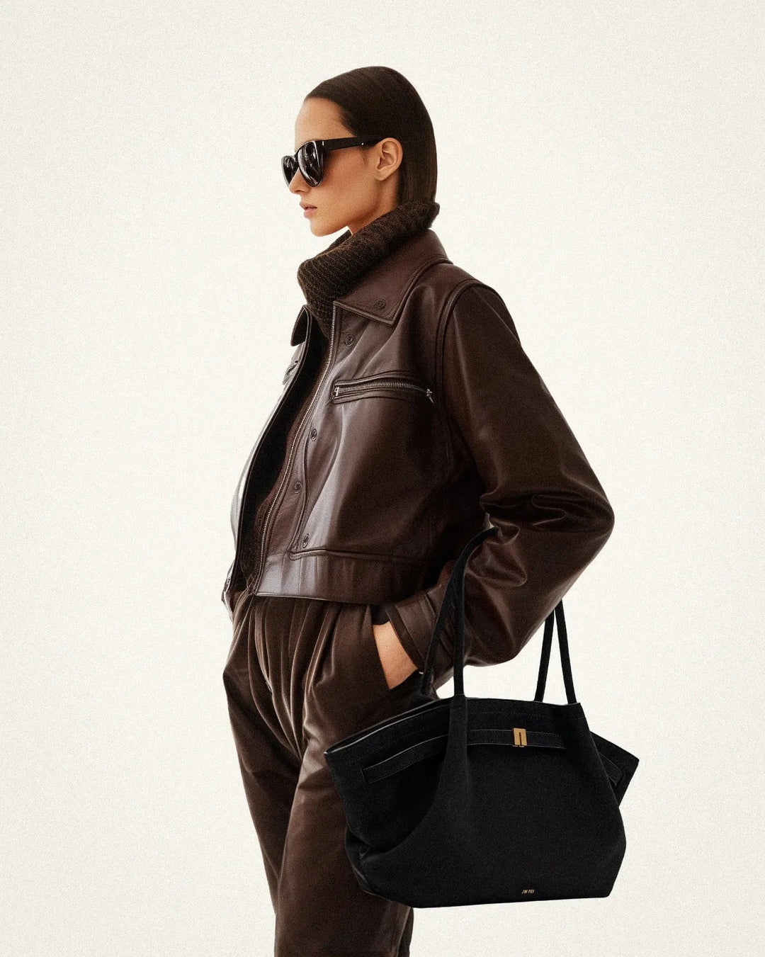 Riley™ - Micro Leather Suede Underarm Bag