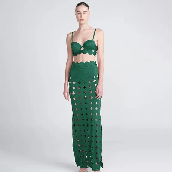 ADRIANA® One Piece Swimsuit and Skirt