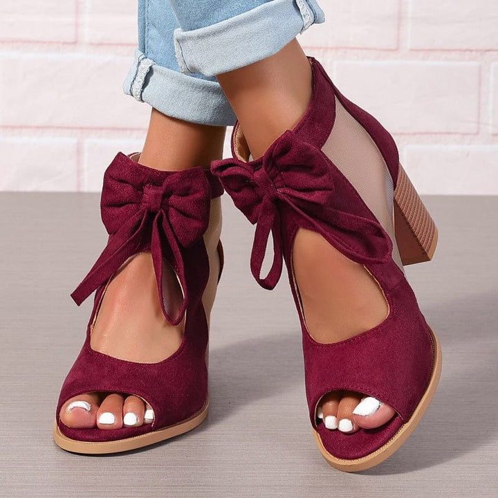 Lunette Bow Heels