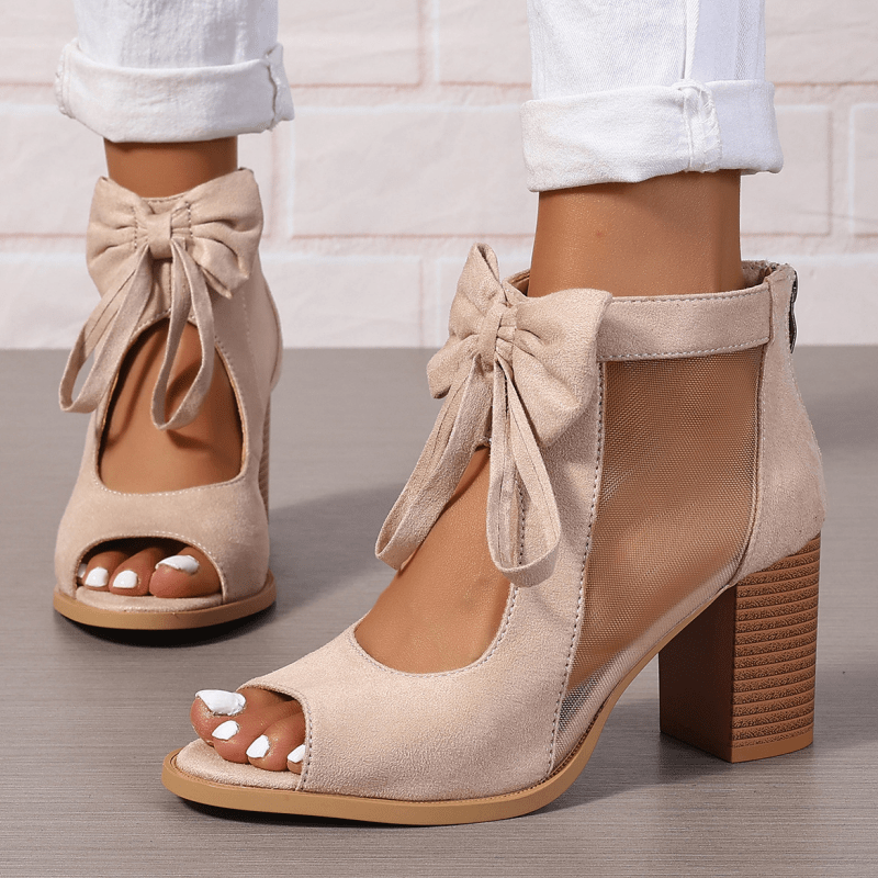 Lunette Bow Heels